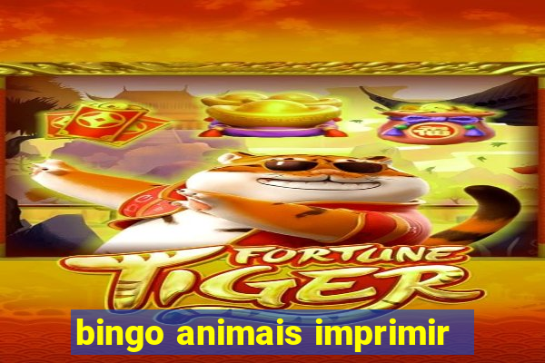 bingo animais imprimir